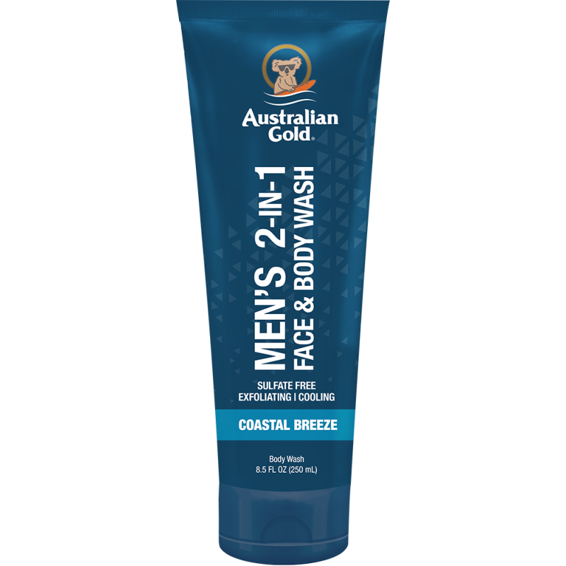 MEN'S 2-in-1 FACE & BODY WASH COASTAL BREEZE
