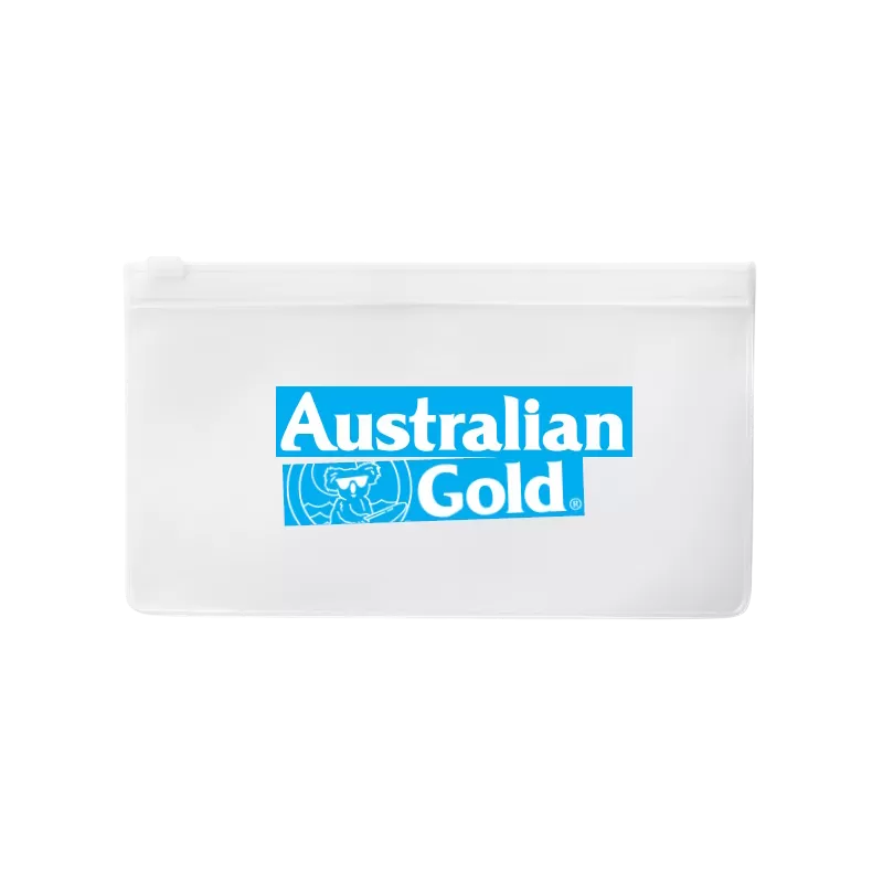 Pochette trasparente con zip Australian Gold