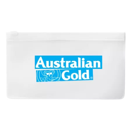 Pochette trasparente con zip Australian Gold