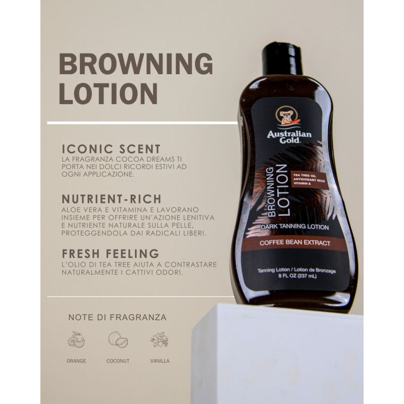 Browning Lotion – Intensificatore Abbronzante Naturale | Australian Gold
