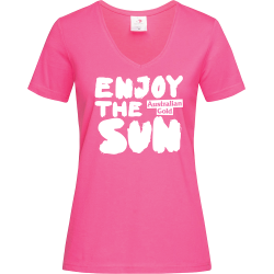T SHIRT ROSA DONNA "Enjoy the Sun"