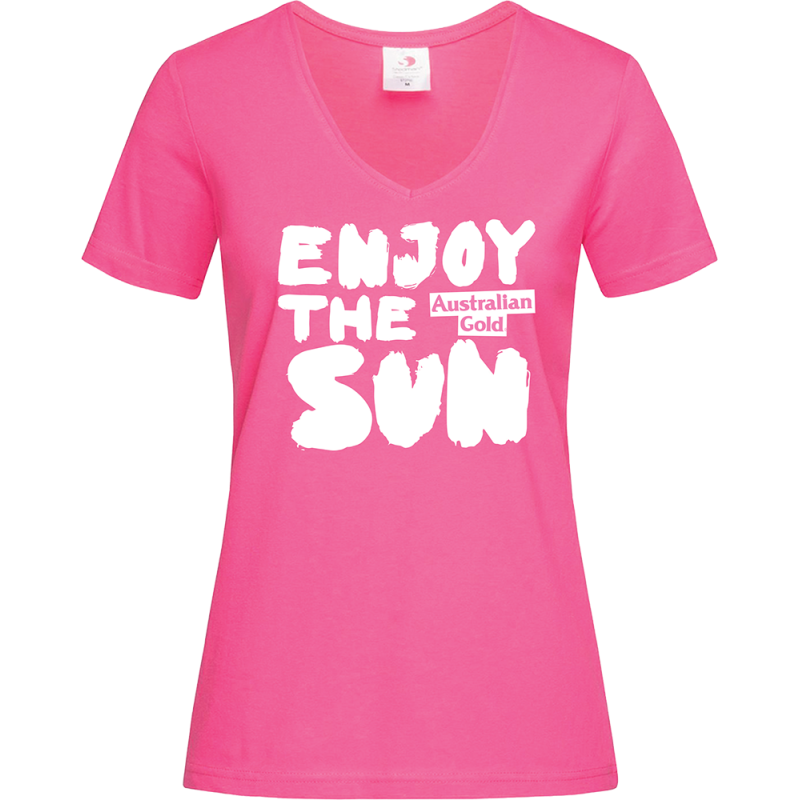 T SHIRT ROSA DONNA "Enjoy the Sun"