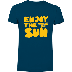 T SHIRT BLU UOMO "Enjoy the Sun"