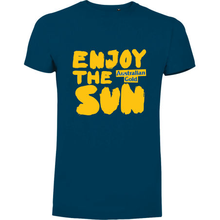 T SHIRT BLU UOMO "Enjoy the Sun"