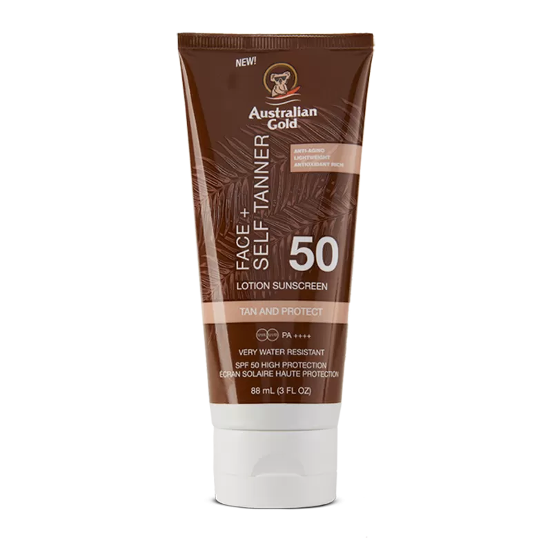 SPF 50 FACE+ SELF TANNER LOTION