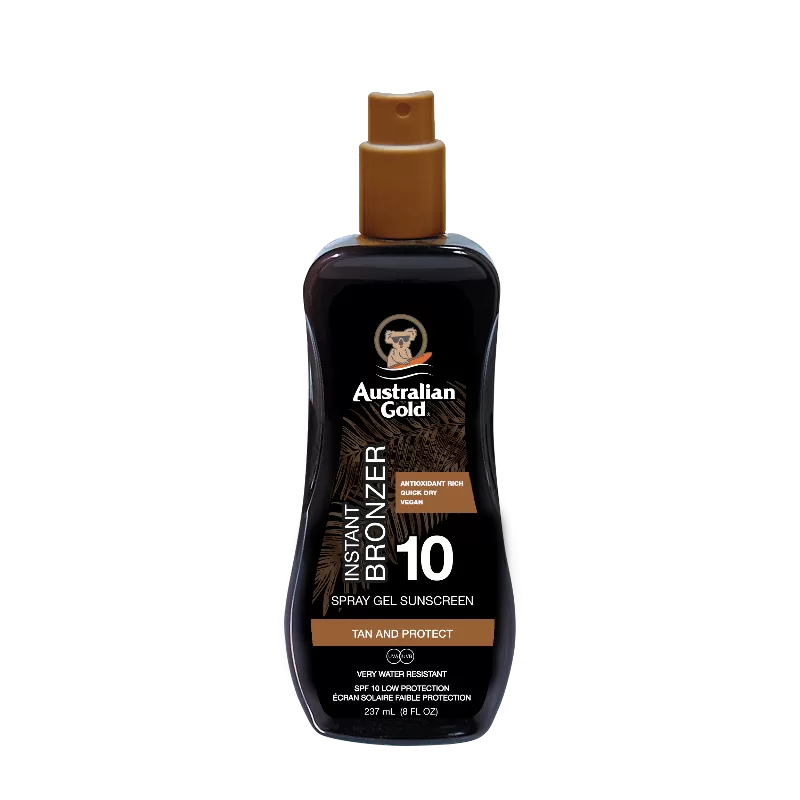 SPF 10 SPRAY GEL WITH BRONZER